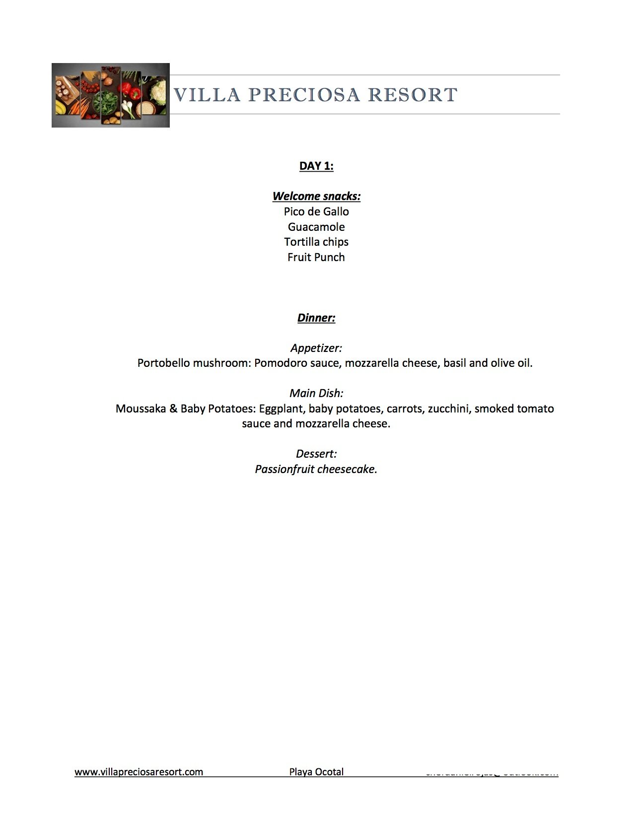 Fresh vegetarian dish